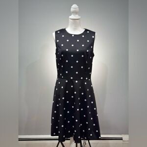 CLEARANCE! B/W Chaps Polka Dot A-Line Sheath Dress Size 12 EUC